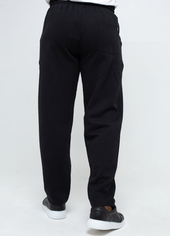 Черные спортивные демисезонные прямые брюки K.O.R