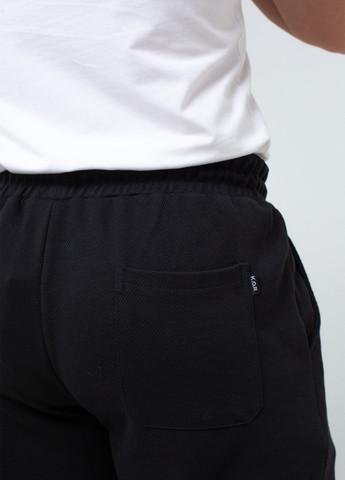 Черные спортивные демисезонные прямые брюки K.O.R