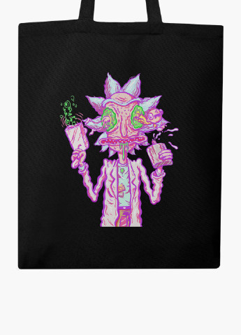 Эко сумка шоппер Рик Санчез Рик и Морти (Rick Sanchez Rick and Morty) (9227-2944-BK) MobiPrint (236265442)