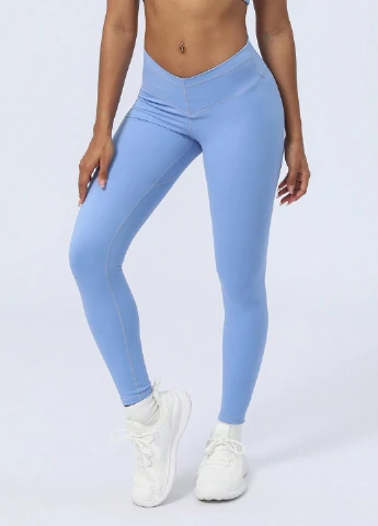 Голубые демисезонные леггинсы SHEIN