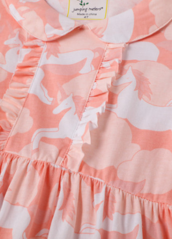 Персиковое платье для девочки небеса Jumping Meters (232551975)