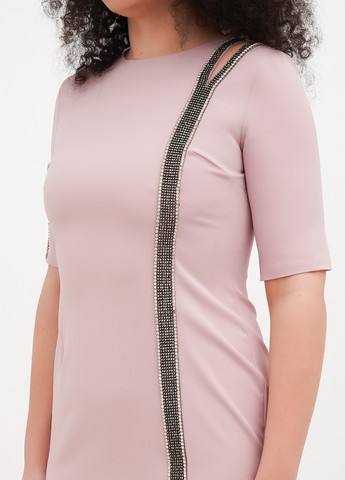 Рожева вечірня, кежуал сукня футляр Vicolo однотонна