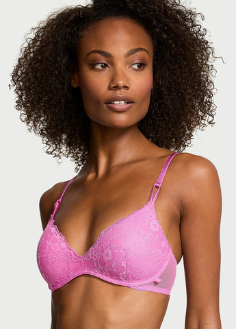 Розовый демисезонный комплект (бюстгальтер, трусики) Victoria's Secret