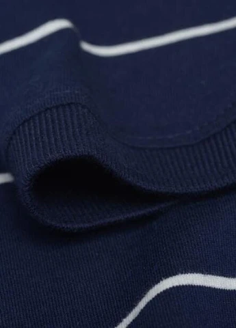 Темно-синяя футболка-поло для мужчин Lee Cooper в полоску