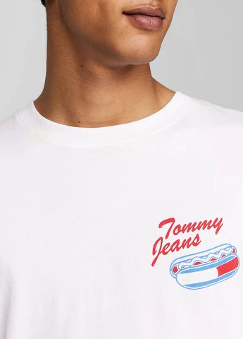 Белая футболка Tommy Jeans