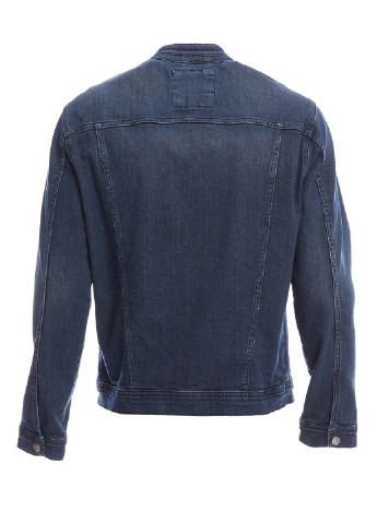 Пиджак DeFacto однотонный синий джинсовый хлопок