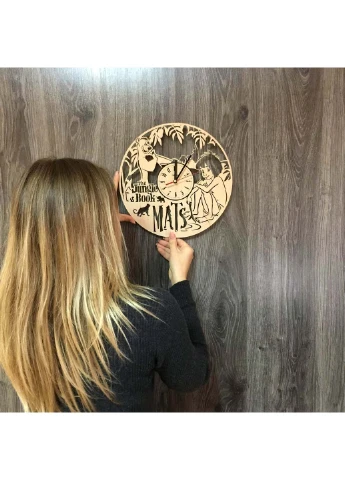 Дитячий годинник на стіну "Мауглі" 7Arts (253566692)