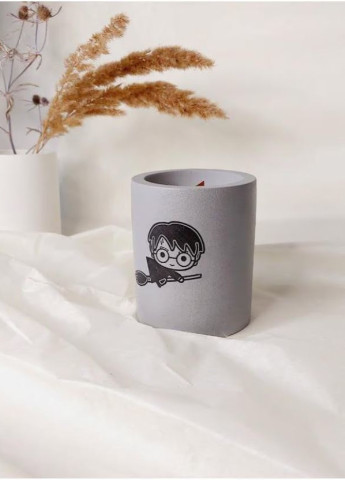 Свічка "Harry Potter" в гіпсовому кашпо ручної роботи у подарунковій коробці BeautlyMaysternya (253792765)