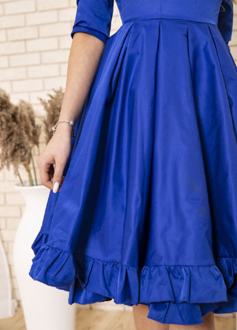 Синее коктейльное платье клеш Ager однотонное