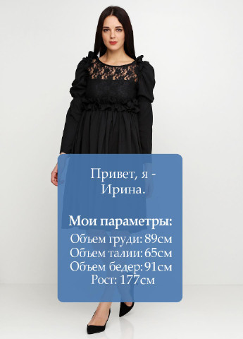 Чорна кежуал сукня Azalea однотонна