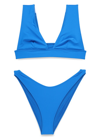 Синий летний купальник (лиф, трусики) бикини Missguided