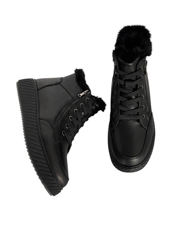 Зимние ботинки Meego с мехом, со шнуровкой