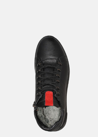 Черные зимние ботинки 720чл.красн. черный Fabiani