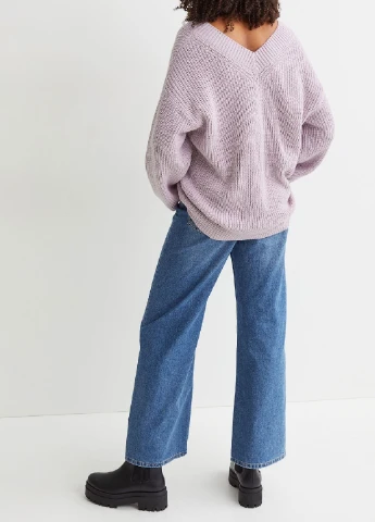 Сиреневый демисезонный свитер H&M