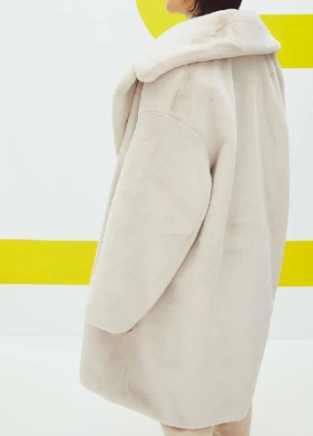 Светло-бежевое зимнее Пальто H&M