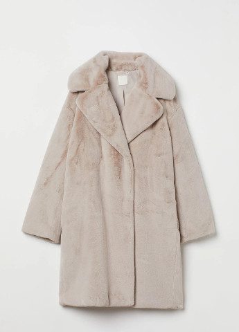 Светло-бежевое зимнее Пальто H&M