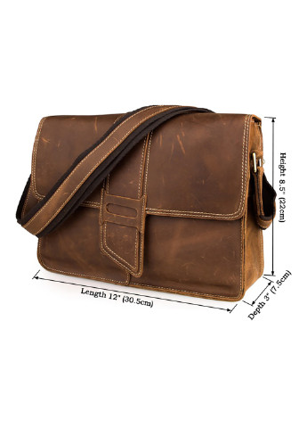 Чоловіча шкіряна сумка 30,5х22х7,5 см Vintage (252129521)