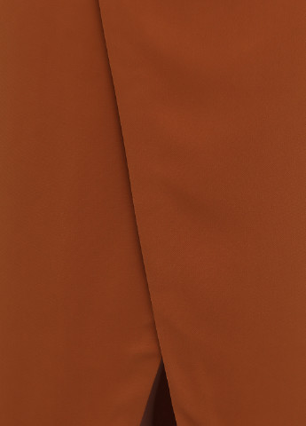 Светло-коричневая кэжуал однотонная юбка H&M на запах