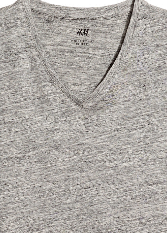Серая футболка с коротким рукавом H&M