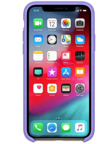 Чохол Silicone Case without Logo (AA) для Apple iPhone XS Max (6.5 ') Бузковий / Dasheen (is_00000032492_13) Epik (229727336)