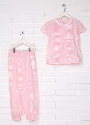 Розовая всесезон комплект (блуза, брюки) ZY