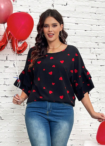 Чёрная блуза SHEIN