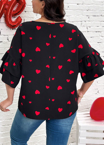 Чёрная блуза SHEIN