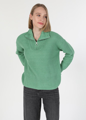 Зелений зимовий светр Colin's