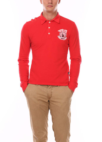 Красная футболка-поло для мужчин Liu-Jo однотонная