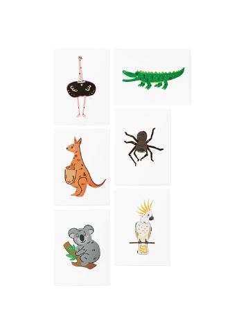 Тимчасові тату з доповненою реальністю "Australian Animals AR Set" TATTon.me (254255565)