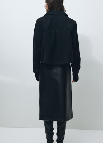 Черная демисезонная куртка H&M