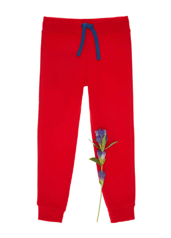 Красные кэжуал демисезонные брюки зауженные United Colors of Benetton