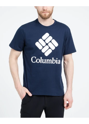 Темно-лиловая 1872711clb-468 xxl футболка мужская warren grove тёмно-синий р.xxl Columbia
