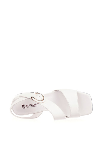 Белые босоножки Blizzarini с ремешком