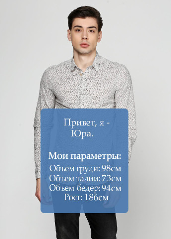 Коричневая кэжуал рубашка Fiver