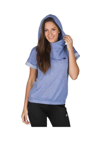 Футболка с капюшоном синяя (H4L17-BLD001-1936) 4F - (254783978)