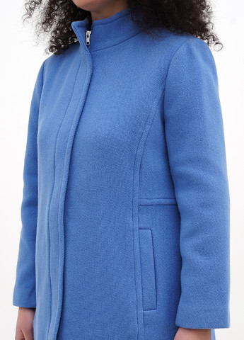 Світло-синє демісезонне Пальто однобортне Talbots