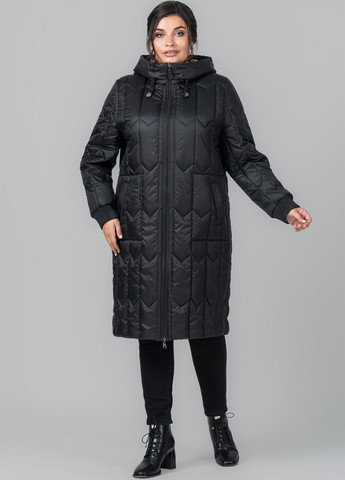 Черное демисезонное Пальто двусторонее A'll Posa