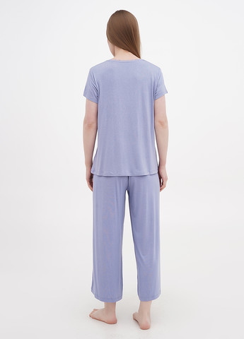 Голубая всесезон женская пижама футболка + брюки Esmara