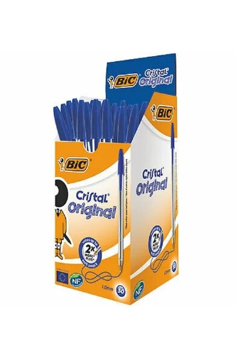 Набір кулькових ручок 50 шт Cristal Up Синій Bic (248072118)