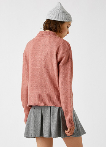 Розово-коричневый демисезонный свитер KOTON