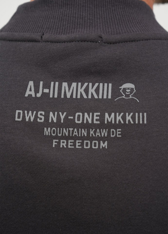 Темно-серый свитшот Trend Collection надпись без декора (305300826)