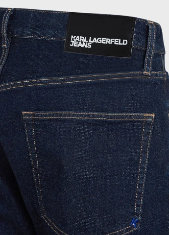 Темно-синие демисезонные зауженные джинсы Karl Lagerfeld Jeans