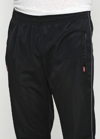 Черные спортивные демисезонные со средней талией брюки Canali