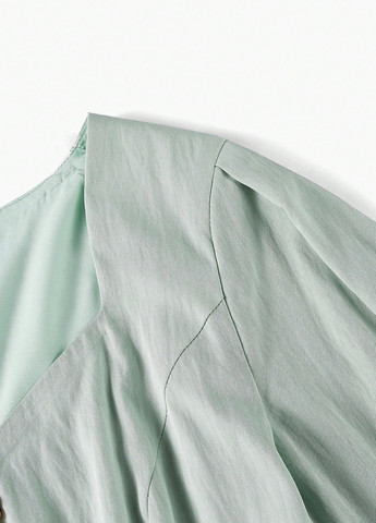 Светло-зеленое кэжуал, праздничный платье колокол SHEIN с рисунком