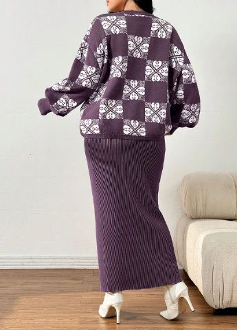 Костюм (джемпер, юбка) SHEIN (341894034)
