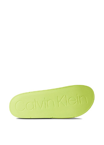 Салатовые кэжуал шлепанцы Calvin Klein