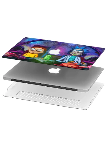 Чехол пластиковый для Apple MacBook Pro 15 A1707 / A1990 Рик и Морти (Rick and Morty) (9649-1716) MobiPrint (218528775)