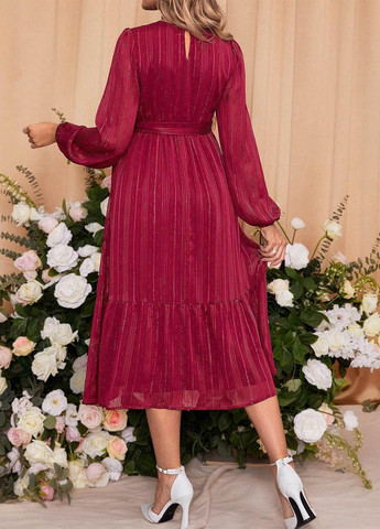 Бордова коктейльна плаття для вагітних SHEIN однотонна