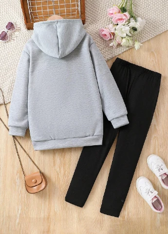 Комбинированный демисезонный костюм (худи, брюки) брючный SHEIN